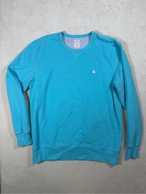 Men's Brooks Brothers Large Golden Fleece Crewneck Sweatshirt - Turquoise
